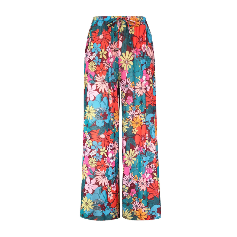 Női egyrészes fürdőruha hosszú ujjú, mellbetétekkel, mintával, rugalmas anyaggal (magas spandex-tartalom)