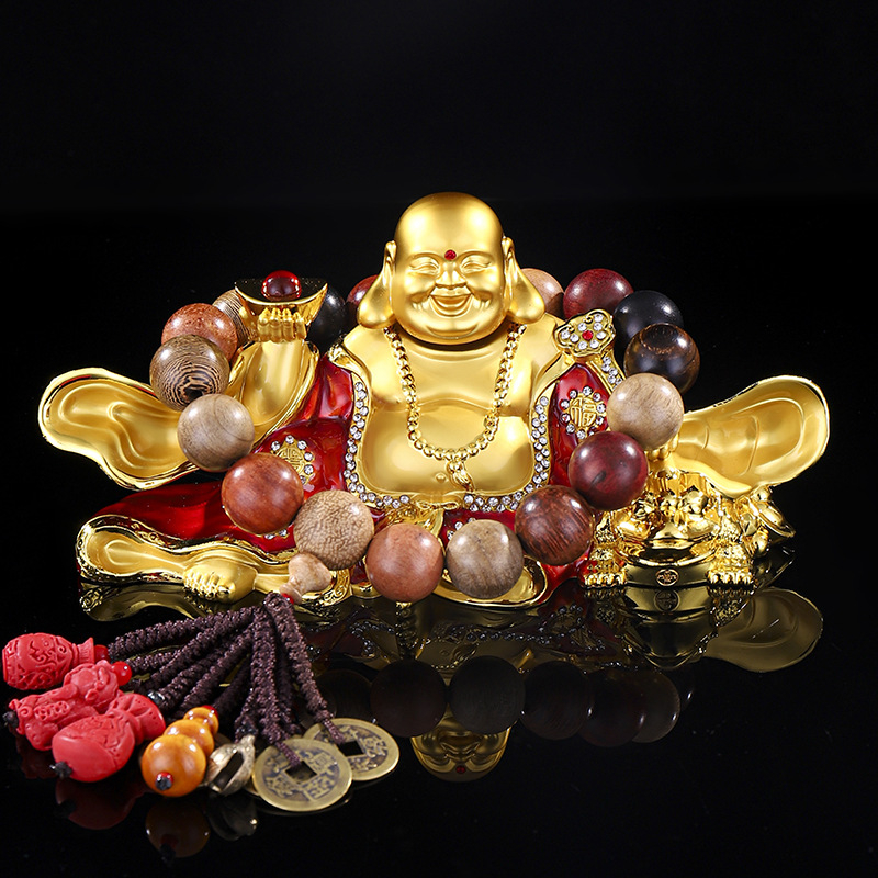 Автомобилно украшение Будда – сплав, Майтрейя Будда, китайски традиционен стил, декорация