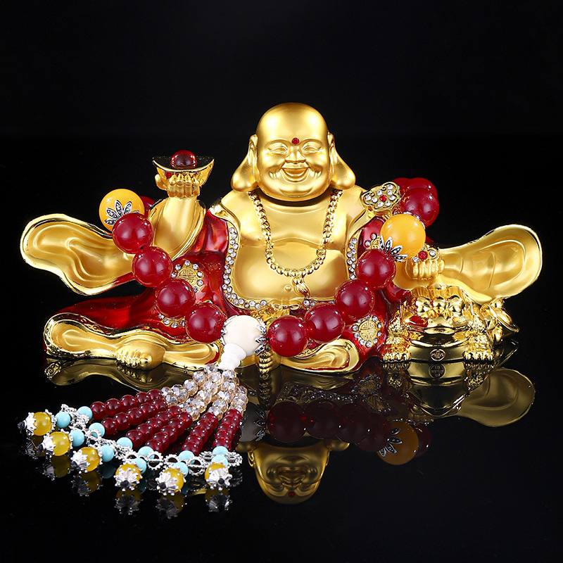 Автомобилно украшение Будда – сплав, Майтрейя Будда, китайски традиционен стил, декорация