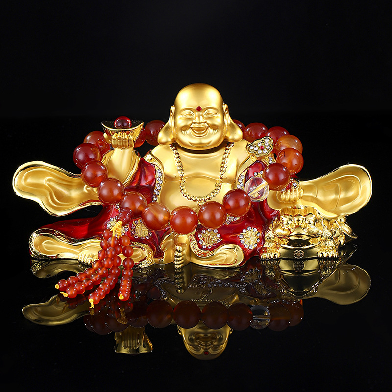 Автомобилно украшение Будда – сплав, Майтрейя Будда, китайски традиционен стил, декорация