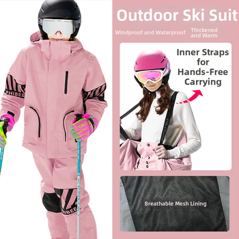 Phibee detský unisex lyžiarsky overal, nepremokavý 10000mm, vetruodolný, priedušný, podšívka polar fleece, výplň mercerizovanej bavlny-velúru