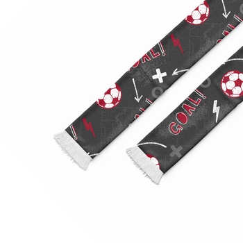 Șal fan pentru Cupa Mondială 2026: Germania, Spania, Franța, SUA, Portugalia; personalizare; imprimare logo; materiale: țesătură bird's eye, acrilic, satin; Număr produs FT-001