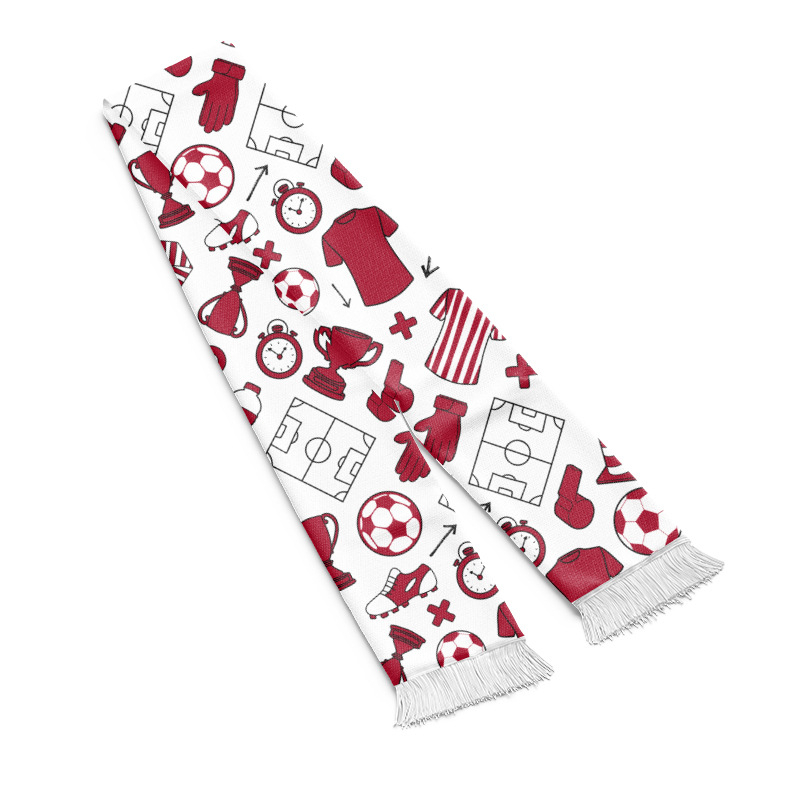 Șal fan pentru Cupa Mondială 2026: Germania, Spania, Franța, SUA, Portugalia; personalizare; imprimare logo; materiale: țesătură bird's eye, acrilic, satin; Număr produs FT-001