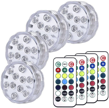 21 gombos távirányítós merülő fénypanel akváriumhoz – vízálló LED világítás, 3W