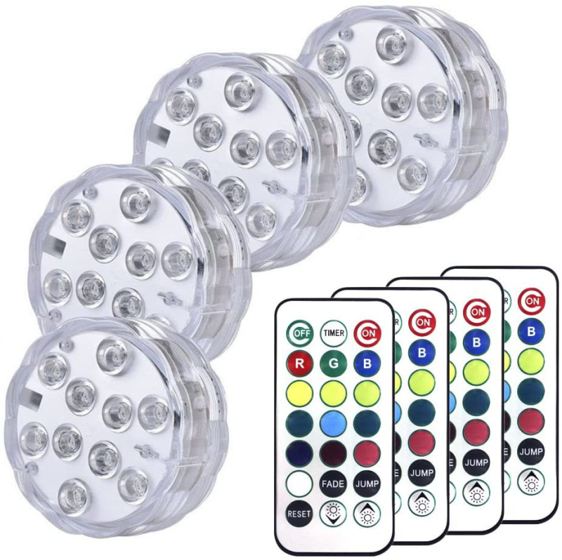 21 gombos távirányítós merülő fénypanel akváriumhoz – vízálló LED világítás, 3W