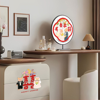 PVC svadobné dekorácie na okno s veselými slovami a ručne maľovanými medvedíkmi – statické nálepky na sklo