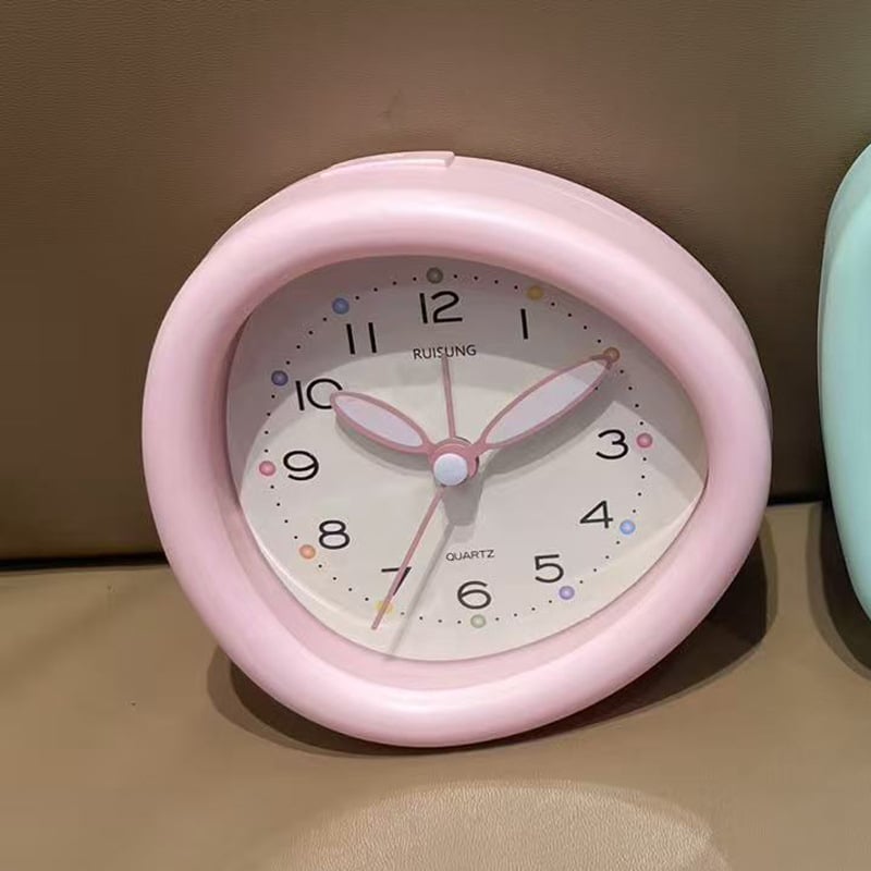 Настолен будилник със плавно движение на секундата, дисплей с стрелки и цифри, захранван с суха батерия, корейски стил