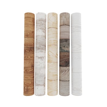 Αυτοκόλλητα PVC ταπετσαρία με μοτίβο ξύλου για φόντο τηλεόρασης στον τοίχο, αδιάβροχα, HYSM0153