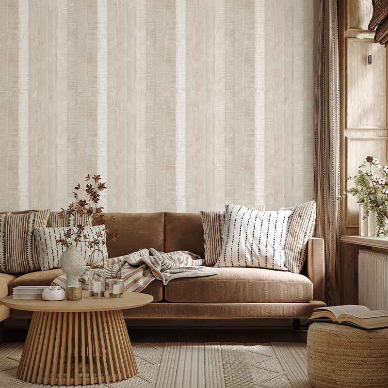 Αυτοκόλλητα PVC ταπετσαρία με μοτίβο ξύλου για φόντο τηλεόρασης στον τοίχο, αδιάβροχα, HYSM0153