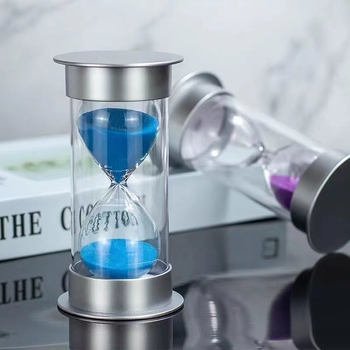 Mini pješčani štoper za pranje zuba djece, staklo, ručno izrađeno, moderni minimalistički dizajn, otpornost na padove