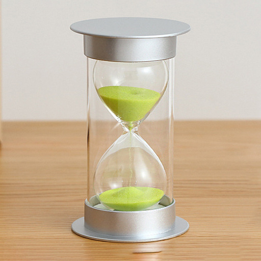 Mini pješčani štoper za pranje zuba djece, staklo, ručno izrađeno, moderni minimalistički dizajn, otpornost na padove