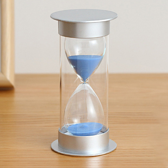 Mini pješčani štoper za pranje zuba djece, staklo, ručno izrađeno, moderni minimalistički dizajn, otpornost na padove