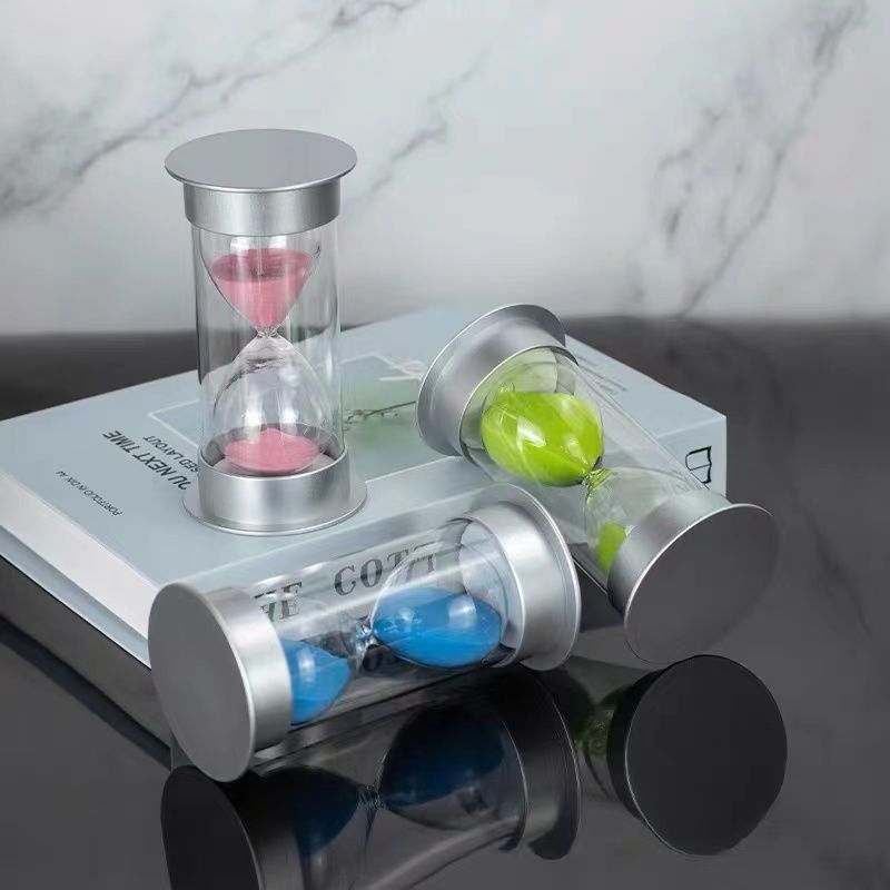 Mini pješčani štoper za pranje zuba djece, staklo, ručno izrađeno, moderni minimalistički dizajn, otpornost na padove