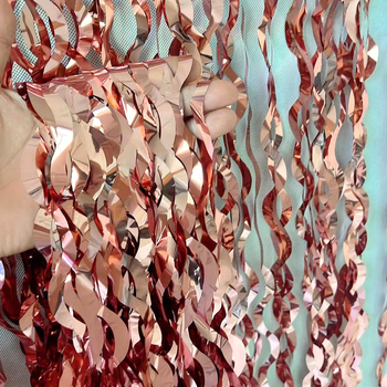 Κουρτίνα Rain Silk με κρόσσια - φόντο για πάρτι με μεγάλο κύμα, πλαστικός διακοσμητικός εξοπλισμός διαμόρφωσης χώρου (για πάρτι ή συναυλίες)