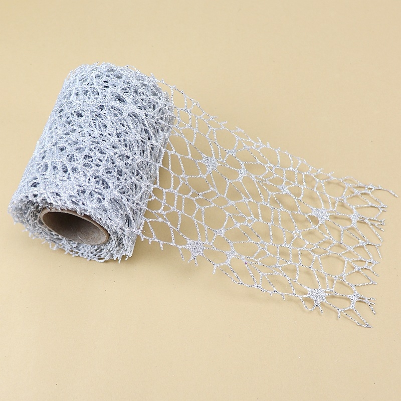 Traka za dekoraciju s metalnom folijom i džakardnom mrežom za rekvizite uređenja prostora; Brend: xuanhuan; Materijal: plastika; Kategorija: rekviziti za uređenje prostora; Primjena: kućni dekor