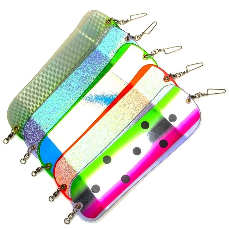 Примамка за морски риболов с ABS пластмасово тяло, UV двустранен стикер, рефлектирaщ и светещ.