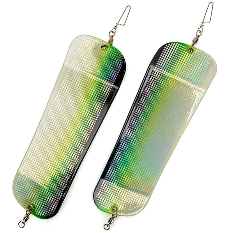 Примамка за морски риболов с ABS пластмасово тяло, UV двустранен стикер, рефлектирaщ и светещ.