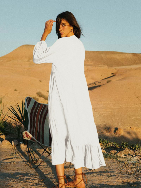 Strandfedő réteges fodrokkal, külső anyag: rayon, bélés: pamut, strandpár-készlet