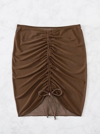 Yue Yihan ženski plivani set za plažu: bikini bluza i kratka suknja, 95% poliester, 5% elastan; podstava poliester; težina tkanine 80 g/m2; pogodna za plivanje i hodanje u vodi