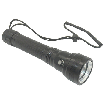 Lanternă de scufundare portabilă, reîncărcabilă cu celule 18650/26650 (4000 mAh), până la 1500 lm, fascicul de 180°, carcasă din aluminiu IP44