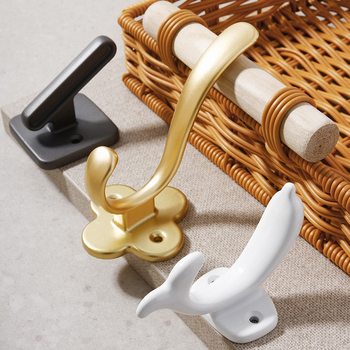 Cuier din aluminiu în formă de delfin pentru garderobă, design modern minimalist, modele 907–909, vopsire cu spray, Jian Hao