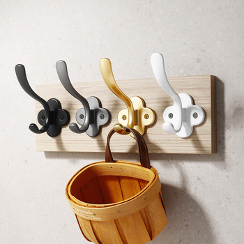 Cuier din aluminiu în formă de delfin pentru garderobă, design modern minimalist, modele 907–909, vopsire cu spray, Jian Hao