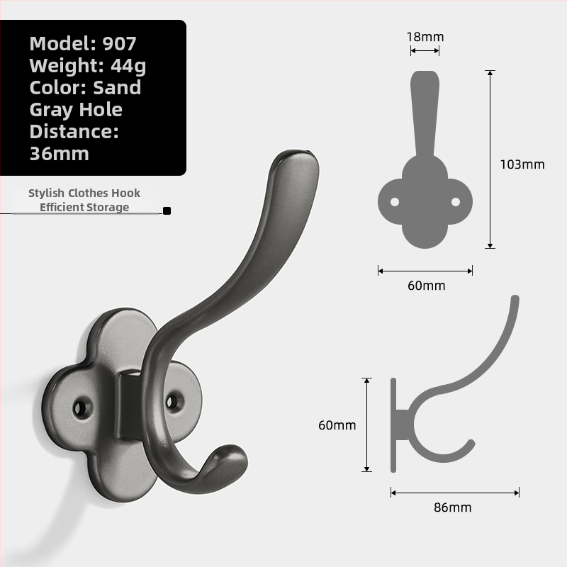 Delfínový vešiak na oblečenie z hliníkovej zliatiny, moderný minimalistický dizajn do šatníka, modely 907–909, povrchová úprava striekacou farbou, Jian Hao