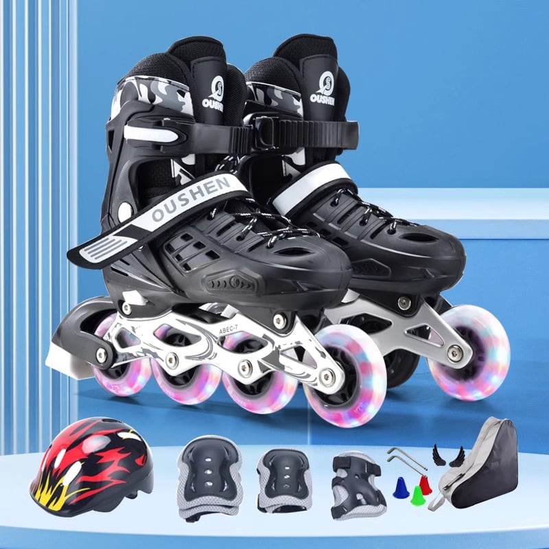 Role skates - Gornji dio PU+ mreža; jednoslojni kotači; materijal kotača: poliuretan; Marka: OUSHEN
