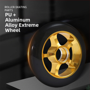 Dječji inline kotač od aluminijskog legura, promjer 100 mm, širina 24 mm, PU, otporan na habanje, apsorpcija udara, ojačani središnji dio