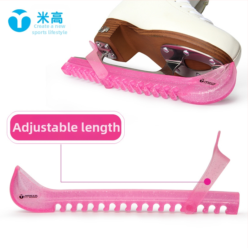 Migao jégkorcsolya pengeszárvédő kristályos mintával - átlátszó védőhüvely, PVE anyag, csúszásmentes, kopásálló