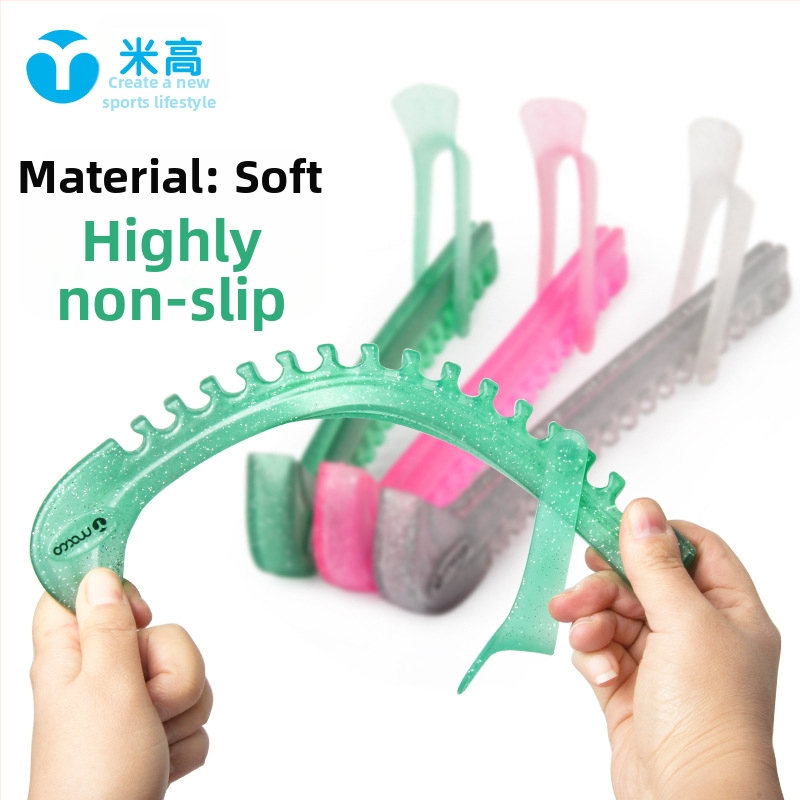 Migao jégkorcsolya pengeszárvédő kristályos mintával - átlátszó védőhüvely, PVE anyag, csúszásmentes, kopásálló