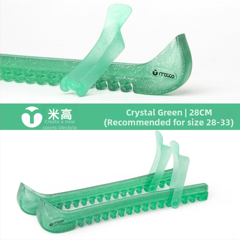 Migao jégkorcsolya pengeszárvédő kristályos mintával - átlátszó védőhüvely, PVE anyag, csúszásmentes, kopásálló