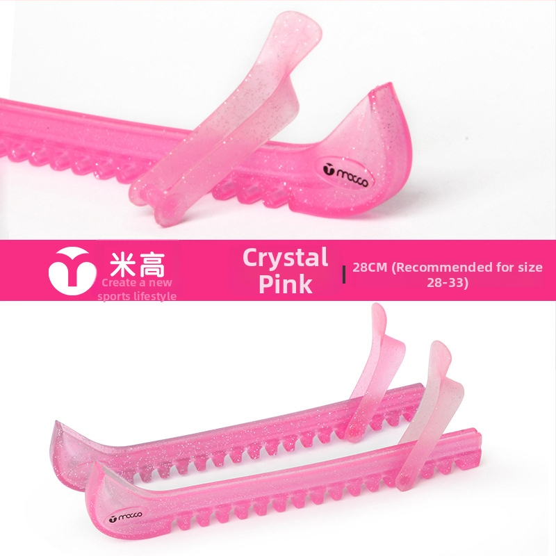 Migao jégkorcsolya pengeszárvédő kristályos mintával - átlátszó védőhüvely, PVE anyag, csúszásmentes, kopásálló