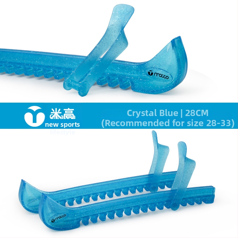 Migao jégkorcsolya pengeszárvédő kristályos mintával - átlátszó védőhüvely, PVE anyag, csúszásmentes, kopásálló