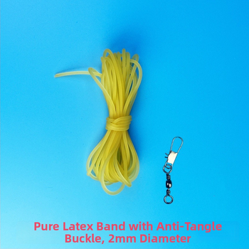 Tenisová elastická šnúrka, priemer 2 mm, tuhý latex, vysoká elasticita, dĺžky 4/6/8 m