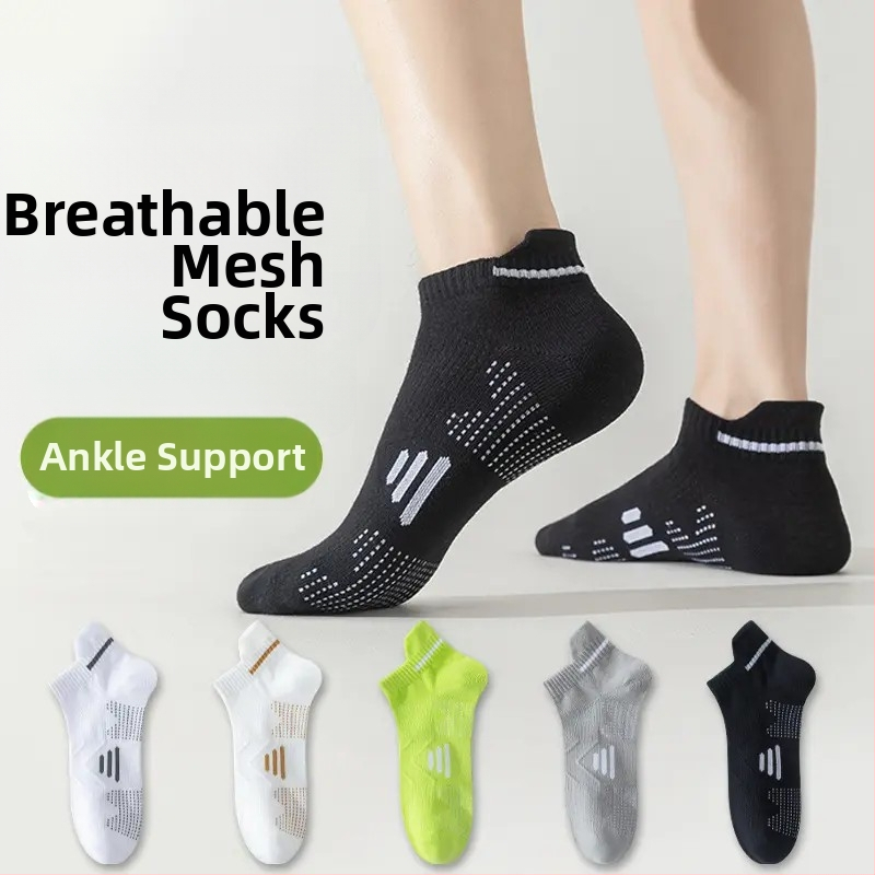 Unisex krátke členkové športové ponožky, proti zápachu, vlhkosť absorbuje, pot absorbuje, Kód 1027416849