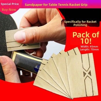 Brúsny papier na brúsenie rakety na stolný tenis – brúsenie okrajov a Tiger Mouth, DIY nástroj, 10 kusov