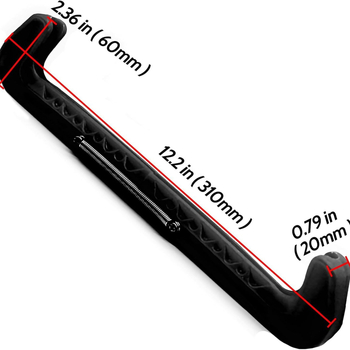 PVC pengedő korcsolyához, univerzális illeszkedés, húzható és állítható, kültéri minta