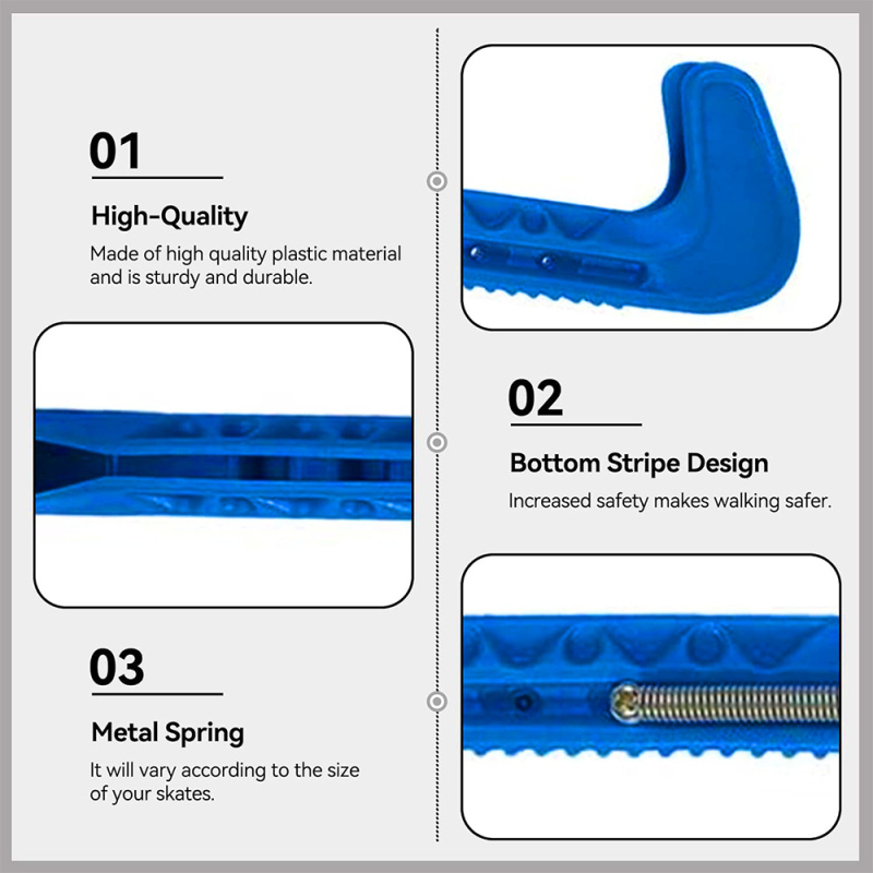 PVC pengedő korcsolyához, univerzális illeszkedés, húzható és állítható, kültéri minta