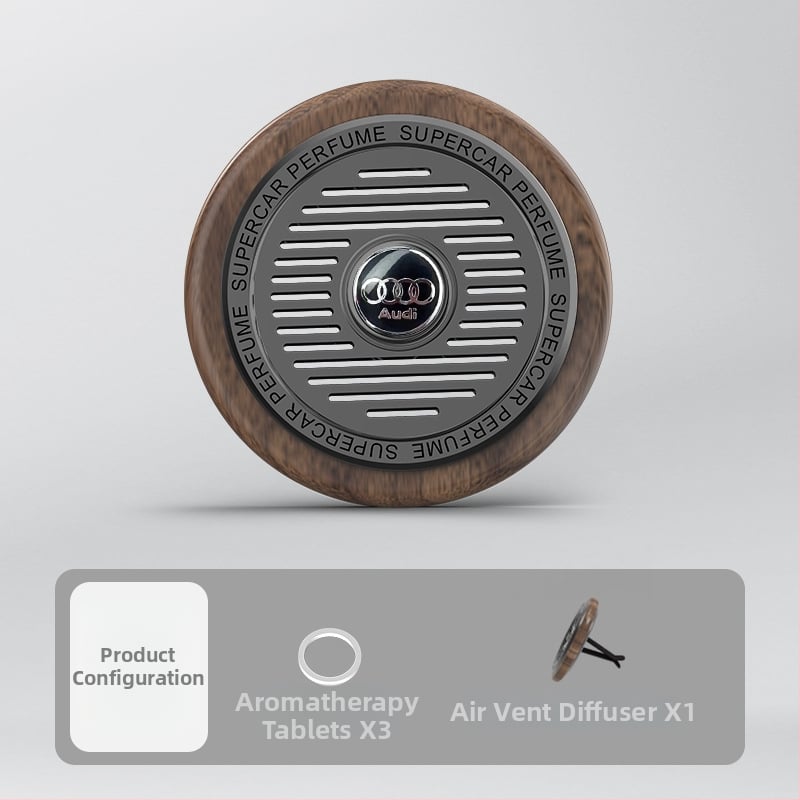 Auto aromaterapija od orašastog drveta s klipom za ventilaciju, uklanjanje mirisa, 10–20 mL, 61–90 dana