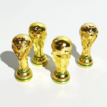 Ornament Cupa Hercule – Trofeu fotbal din metal, imprimare logo, personalizare disponibilă, suvenir pentru fani