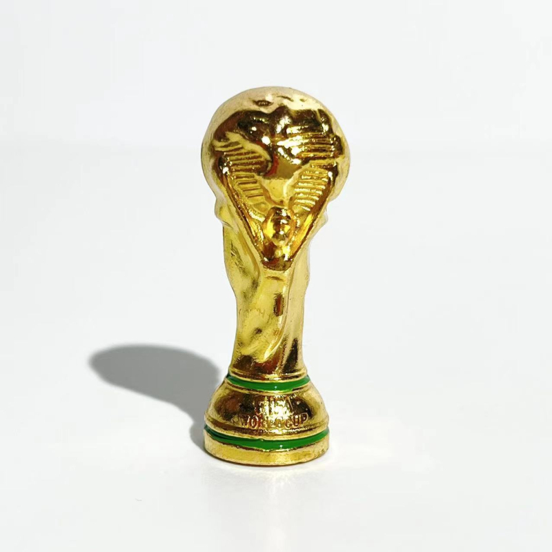 Ornament Cupa Hercule – Trofeu fotbal din metal, imprimare logo, personalizare disponibilă, suvenir pentru fani