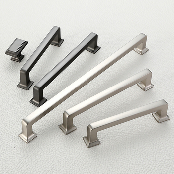 Szekrényajtó fogantyú (modern minimalista stílus, cinkötvözet, elektroplatírozás, modell PZ6604, ajtókhoz és fiókokhoz)