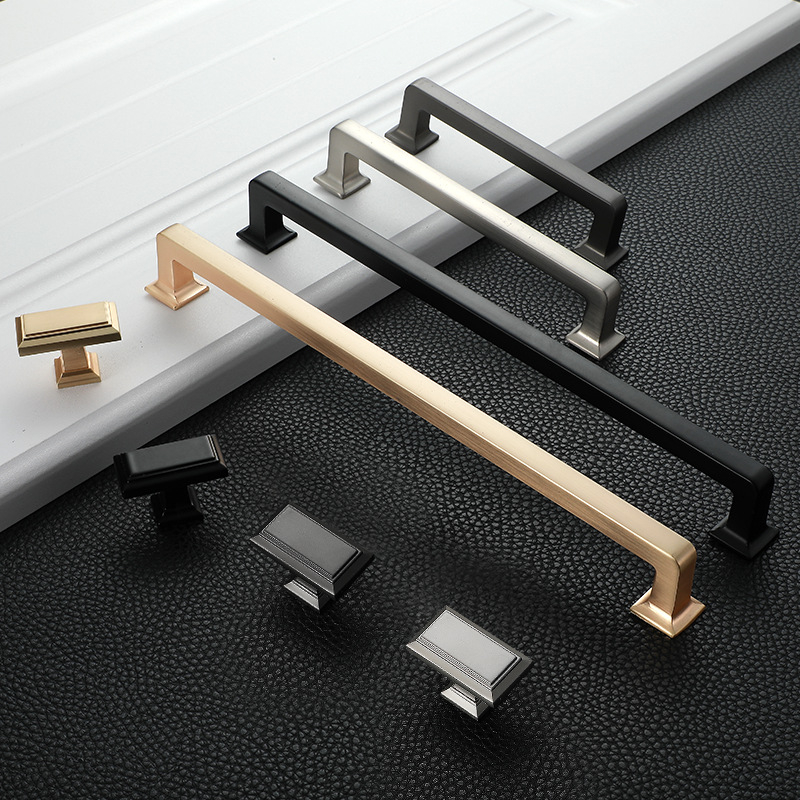 Szekrényajtó fogantyú (modern minimalista stílus, cinkötvözet, elektroplatírozás, modell PZ6604, ajtókhoz és fiókokhoz)