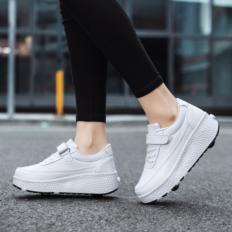 Roller обувки Xi Yu Long с двойни колела, унисекс, PU колела, леки