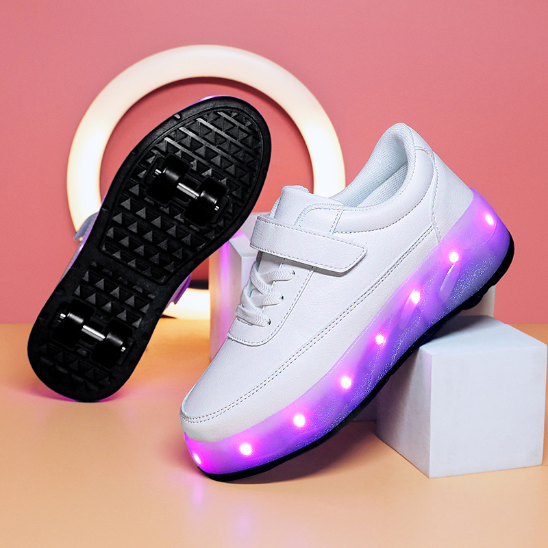 Roller обувки Xi Yu Long с двойни колела, унисекс, PU колела, леки