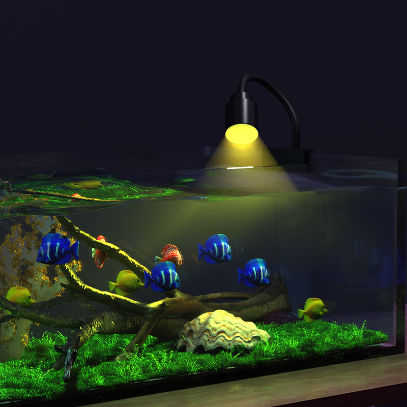 LED lampica za akvarij USB, PVC ravno tijelo, dekorativno osvjetljenje, 3W