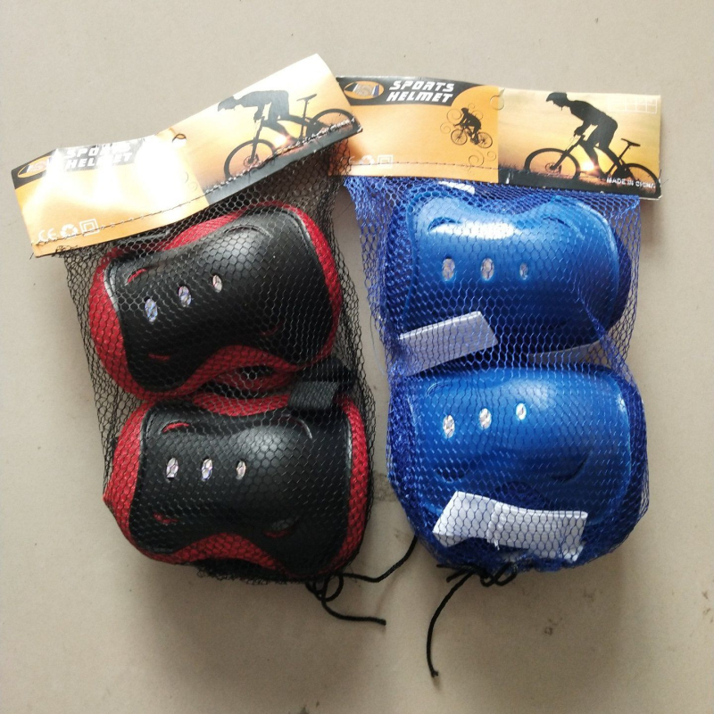 Детски комплект защитни предпазители 6 части за балансиращо колело – защити за длан, китка, лакът и коляно, от пяна