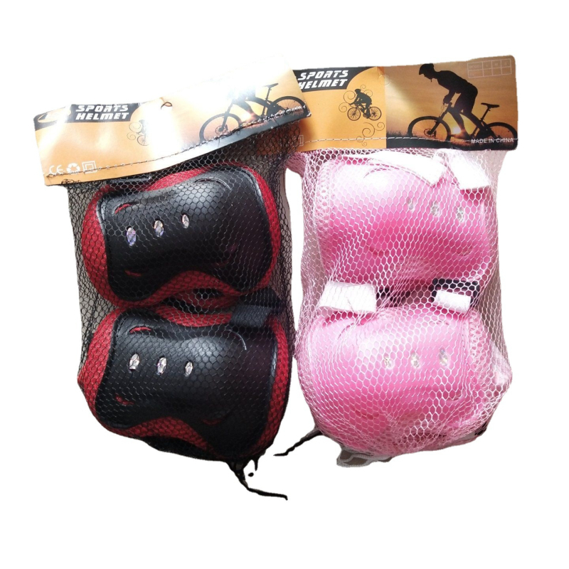 Детски комплект защитни предпазители 6 части за балансиращо колело – защити за длан, китка, лакът и коляно, от пяна