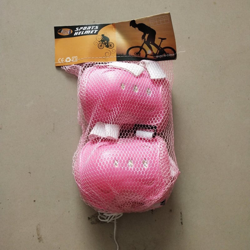 Детски комплект защитни предпазители 6 части за балансиращо колело – защити за длан, китка, лакът и коляно, от пяна